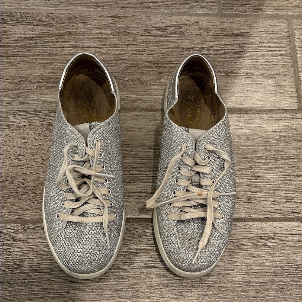 Cole Haan Light Gray Textured Sneakers